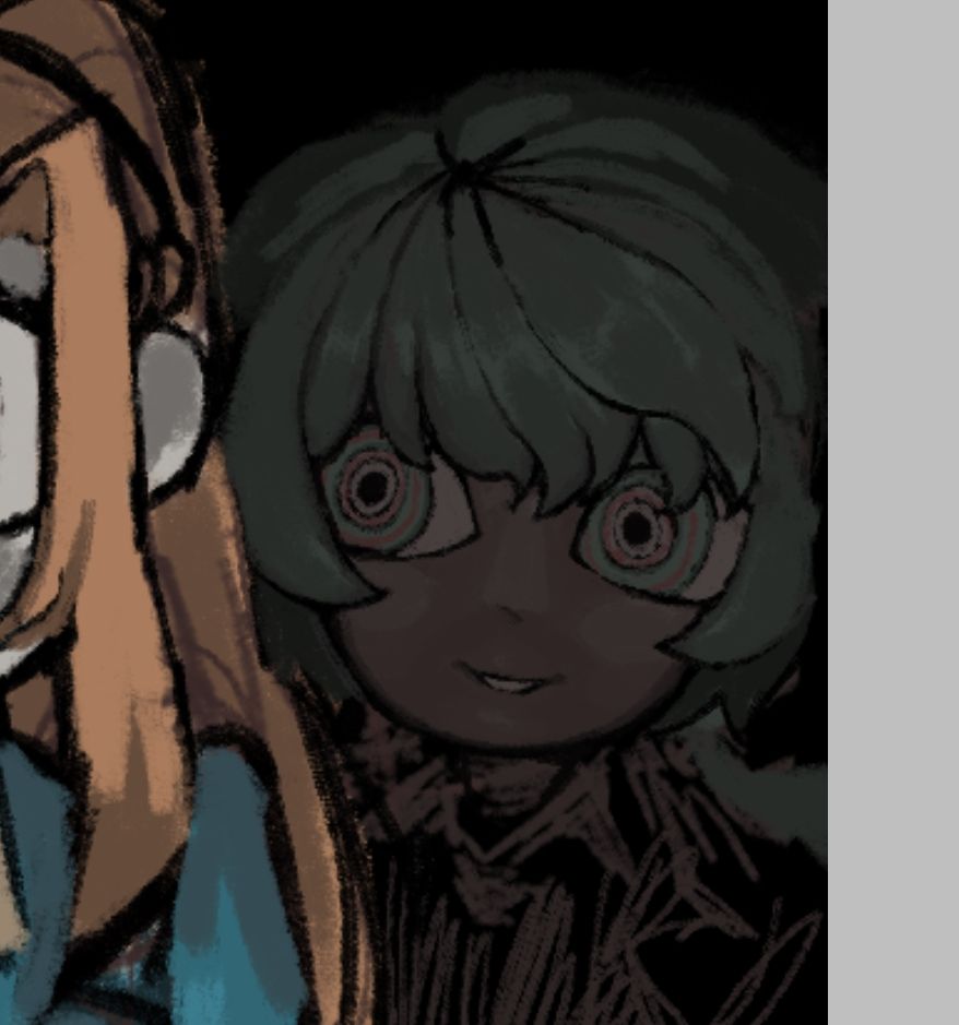 unfinished art piece of Midori from video game Your Turn To Die 