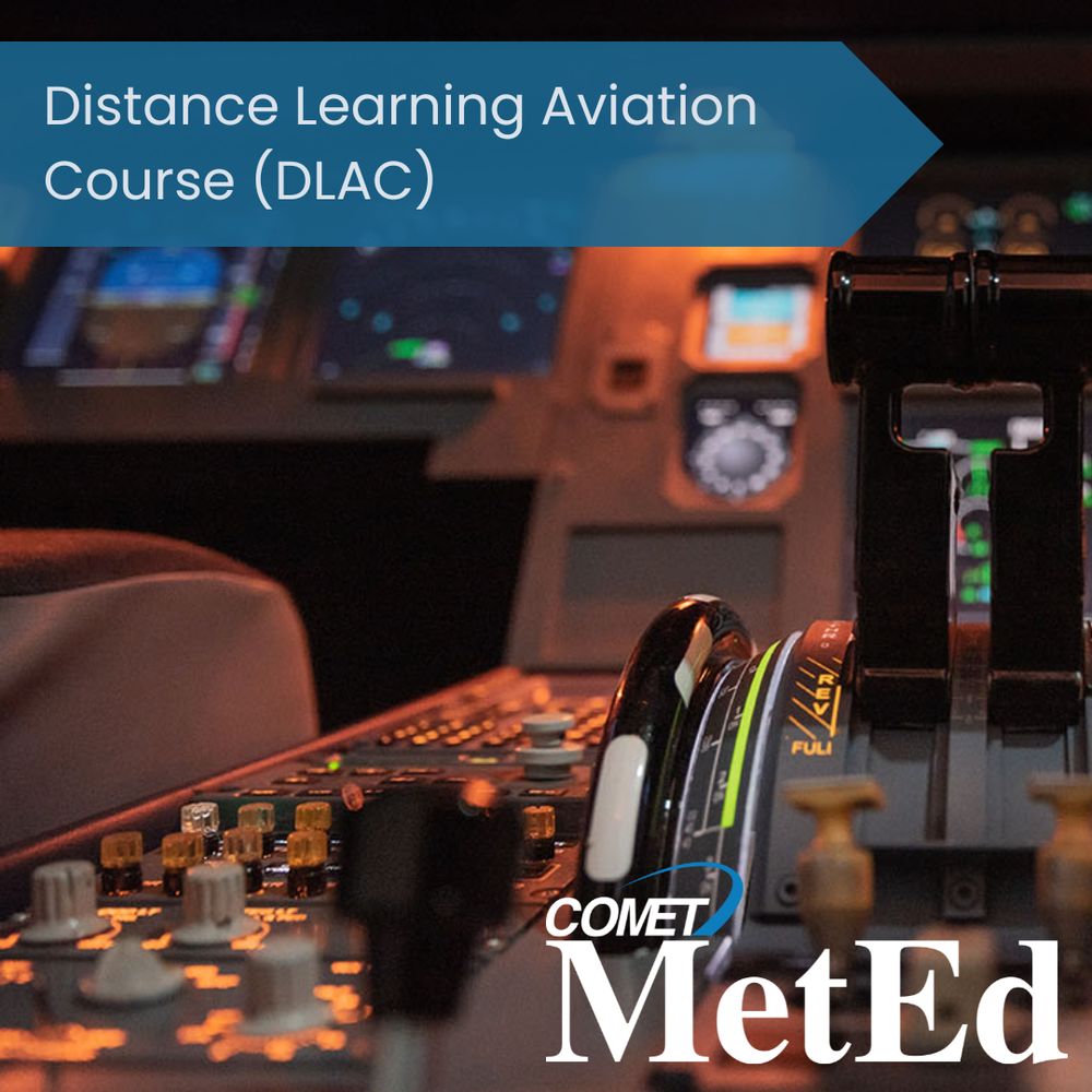 A photo of a cockpit with text that reads Distance Learning Aviation Course. 