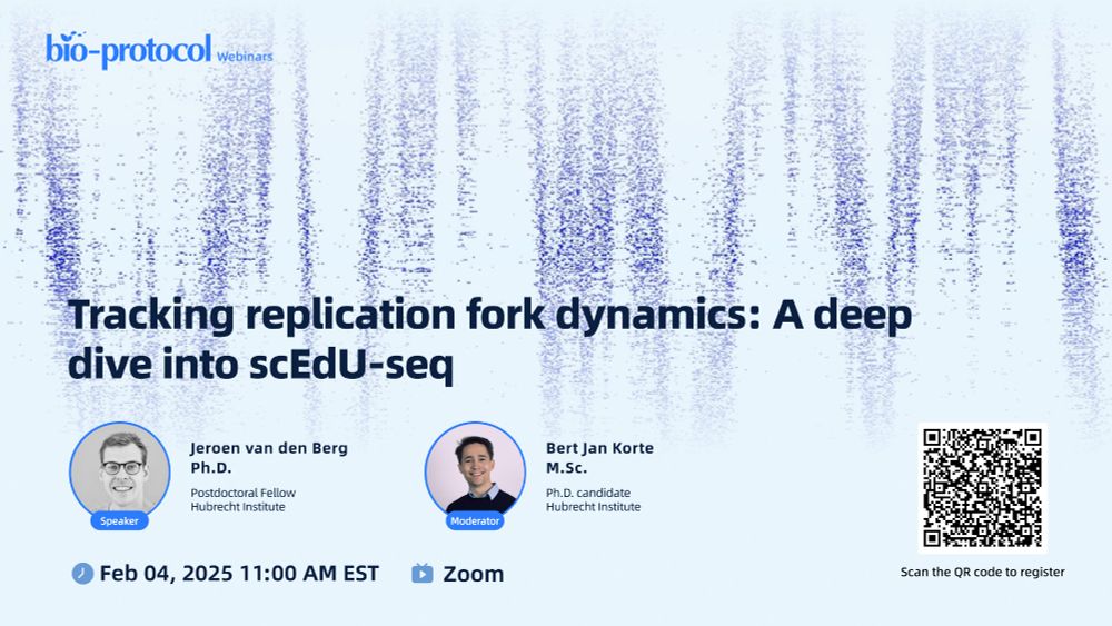 Webinar on "Tracking replication fork dynamics: A deep dive into scEdU-seq" 