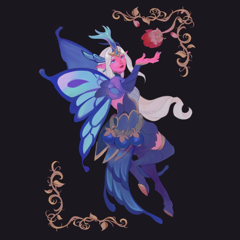 Fanart of Faerie Court Soraka from League of Legends.