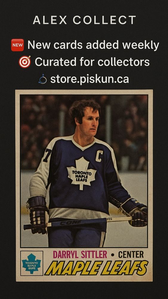 New Cards added weekly. Curated for collectors.
https://store.piskun.ca/