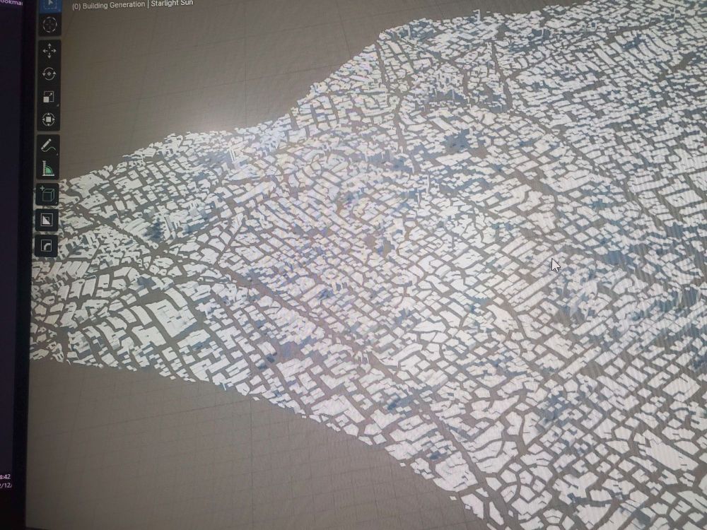 More procedural city. This time the buildings have depth!