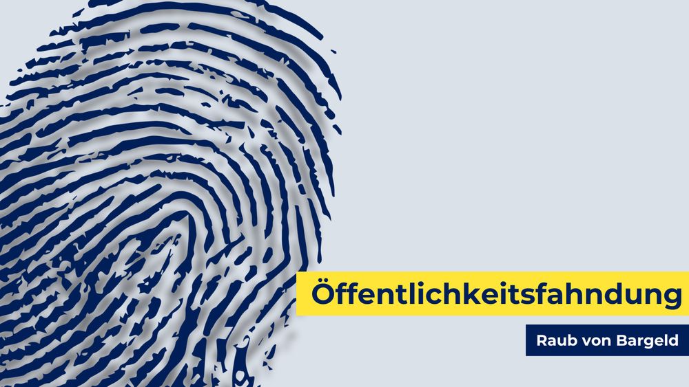 Ein Fingerabdruck mit einem gelben Schild.