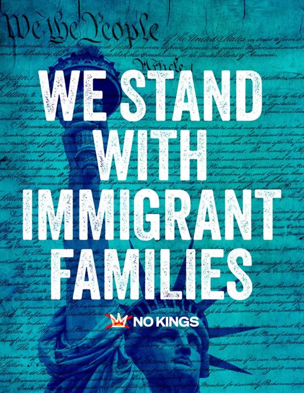 Poster featuring the Statue of Liberty with the slogan 