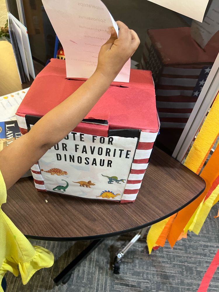 Ballot box for kids. 
