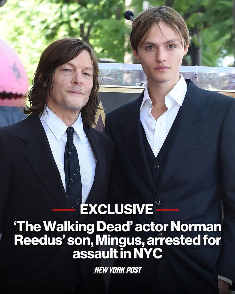 EXCLUSIVE 'The Walking Dead' actor Norman Reedus' son, Mingus, arrested for assault in NYC NEW YORK POST