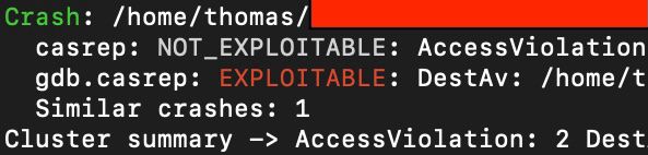 Casr showing EXPLOITABLE