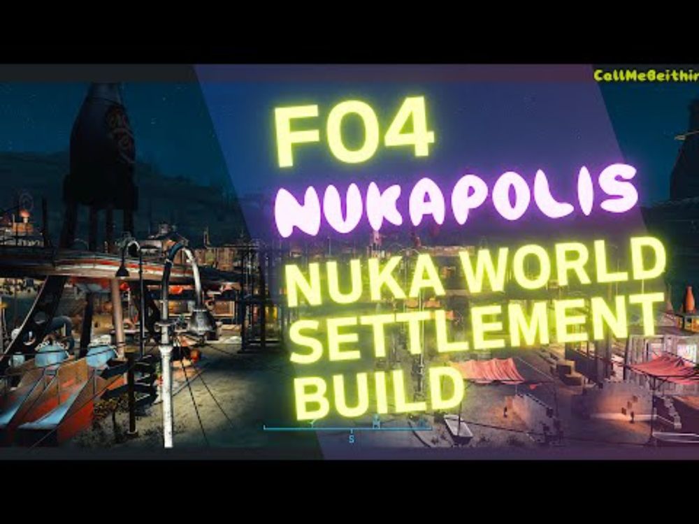 Fallout 4 Nuka World Settlement Build Tour - No Mods