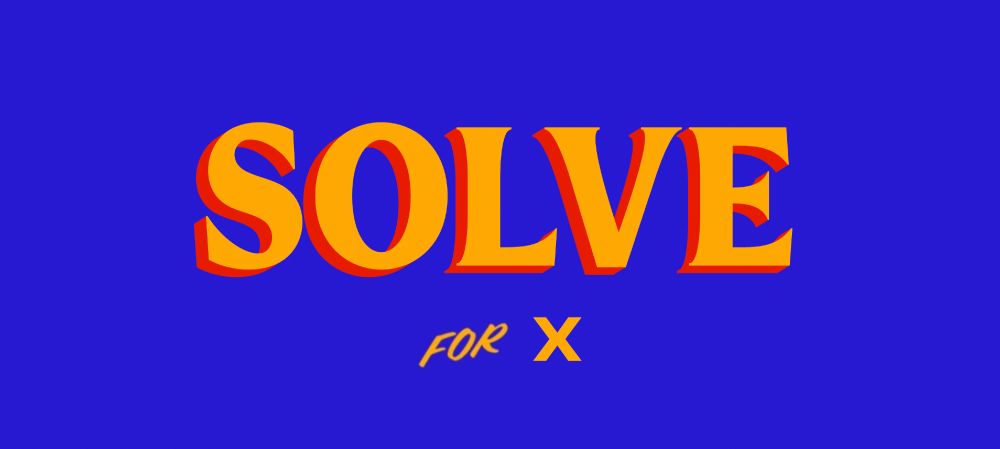 SOLVE for X written in Zohran for Mayor font