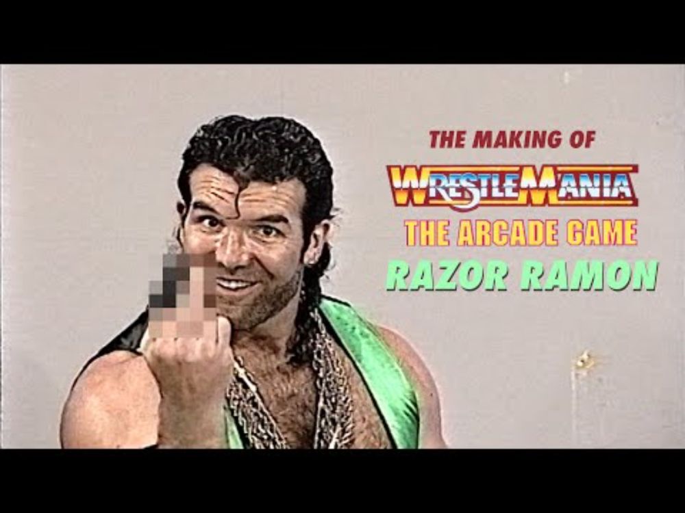 Razor Ramon Filming for WrestleMania: The Arcade Game (1995) | Rare Behind-the-Scenes Footage!