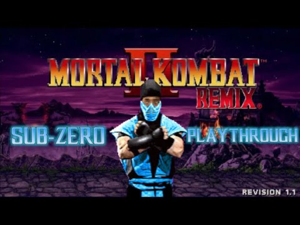 COLD AS ICE | Mortal Kombat II Remix (Rev 1.1) - Sub-Zero Playthrough