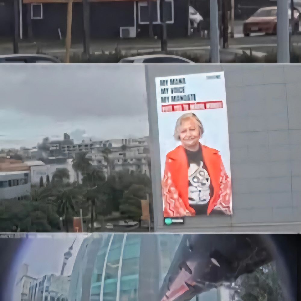 Toitū Te Tiriti billboard featuring Ellen Tamati visible from Parliament

Billboard says:
MY MANA
MY VOICE
MY MANDATE
VOTE YES TO MĀORI WARDS