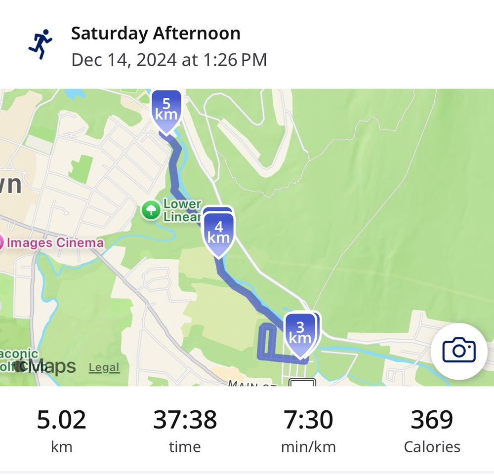 The map of the running route, from Strava or something like it.