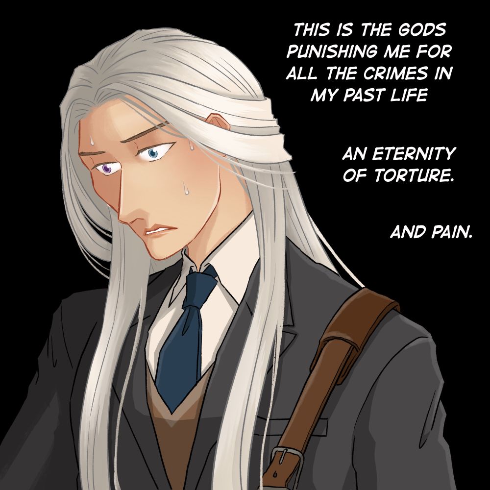 Modern Aemond: this is the gods punishing me for all my crimes in my past life. An Eternity of torture. Pain. 
