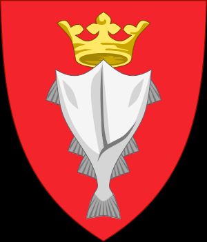 iceland, as a part of the old danish coat of arms... a fish with two heads under a crown