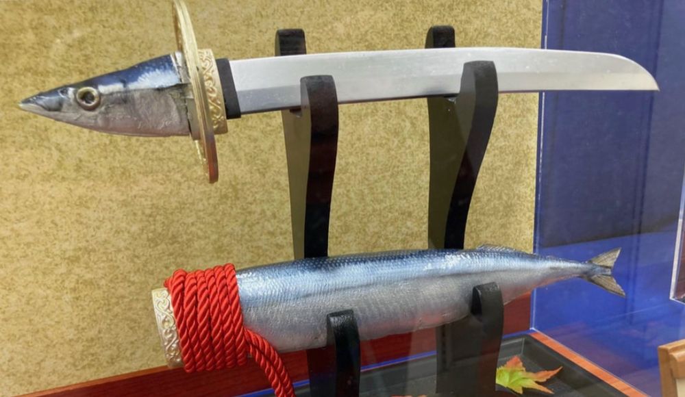 Sword hidden inside a fish