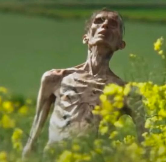 Cillian Murphy in 28 Years Later looking dead and emaciated 