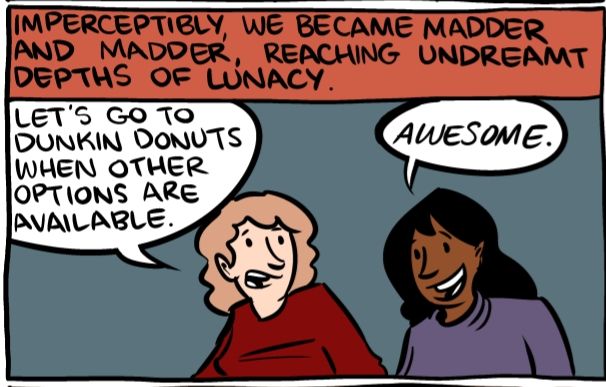 smbc comic dragging Dunkin donuts