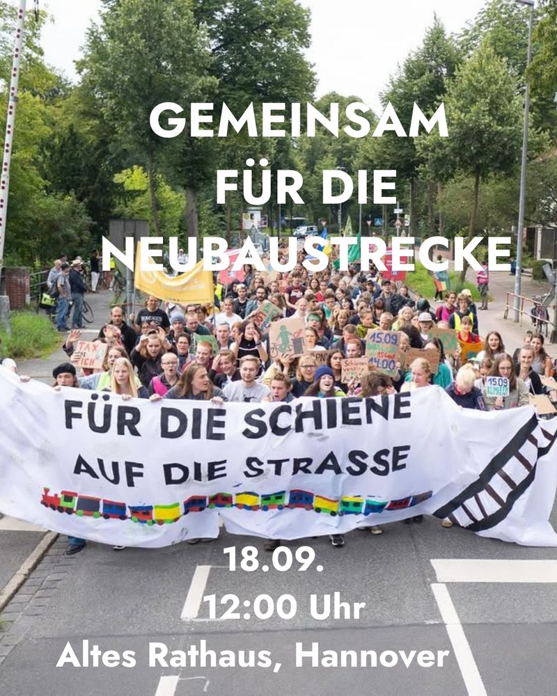 Sharepic mit Aufruf zur Kundgebung, 18.09., 12 Uhr, Altes Rathaus Hannover 