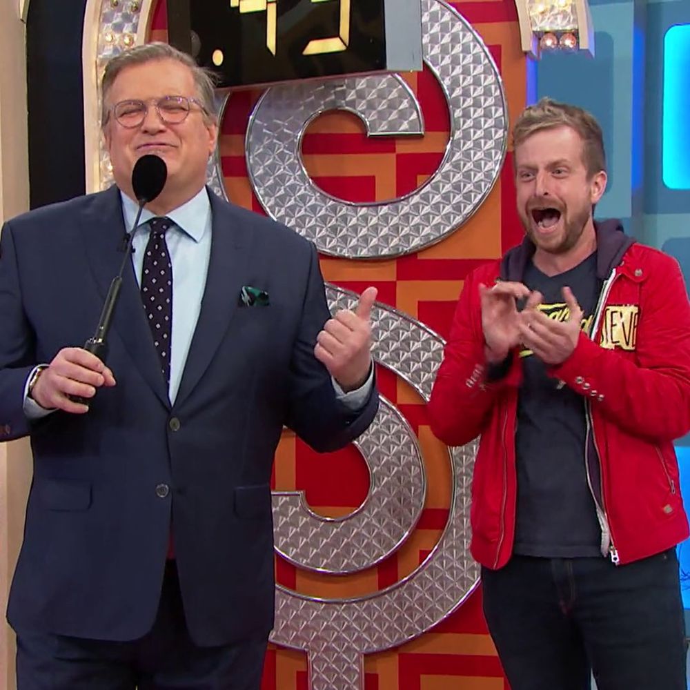 Drew Carey and Steven on The Price is Right, April 1, 2019