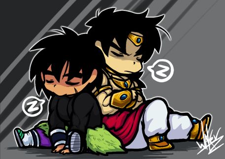 Broly(Z) and Broly(Super) taking a nap