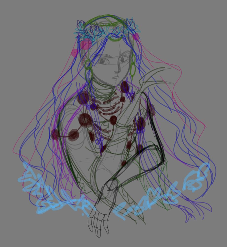 Multi-colour Digital sketch of Revenant