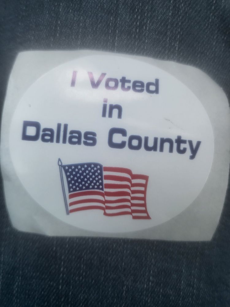 "I Voted in Dallas County."