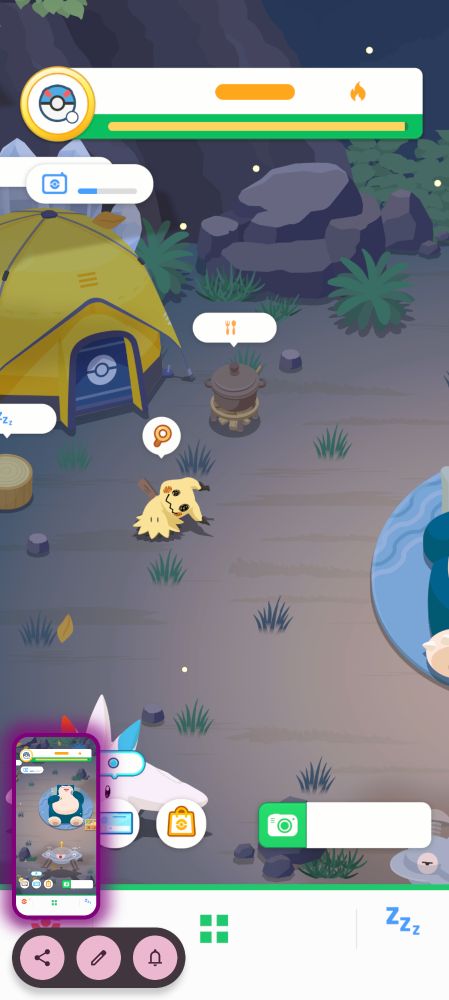 Pokemon sleep glitch with no text