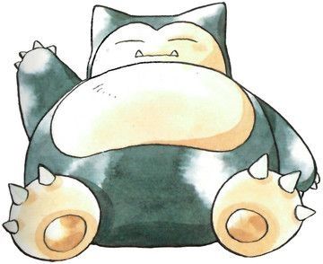 ken sugimori art for Snorlax
