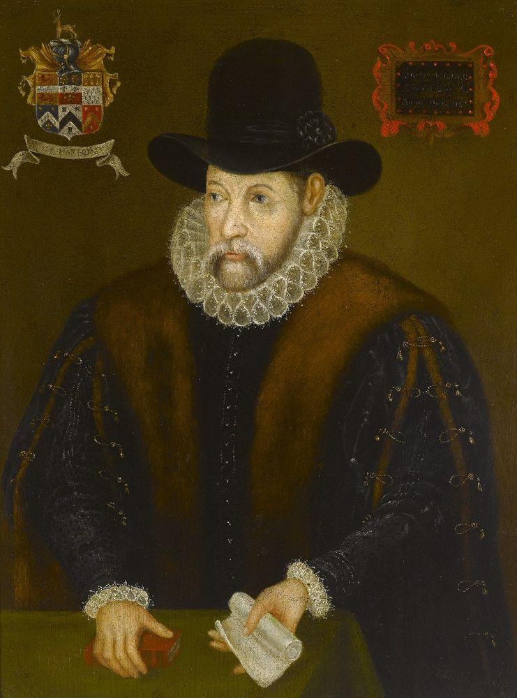 John Hoker (or Hooker) (c.1527-1601).
Royal Albert Memorial Museum & Art Gallery (Exeter).
https://commons.wikimedia.org/wiki/File:JohnHooker_RAMM_Exeter.jpg