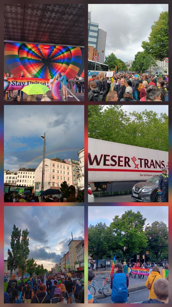 Collage aus Fotos vom bunten Dykemarch.
