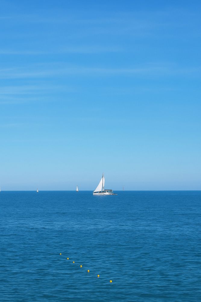Barceloneta beach, picture of sea