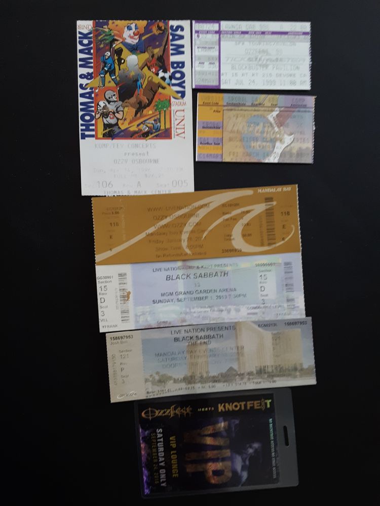 Ozzy Osbourne concert tickets