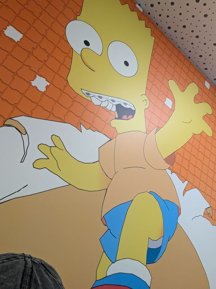 Bart Simpson mit einer Zahnspange 