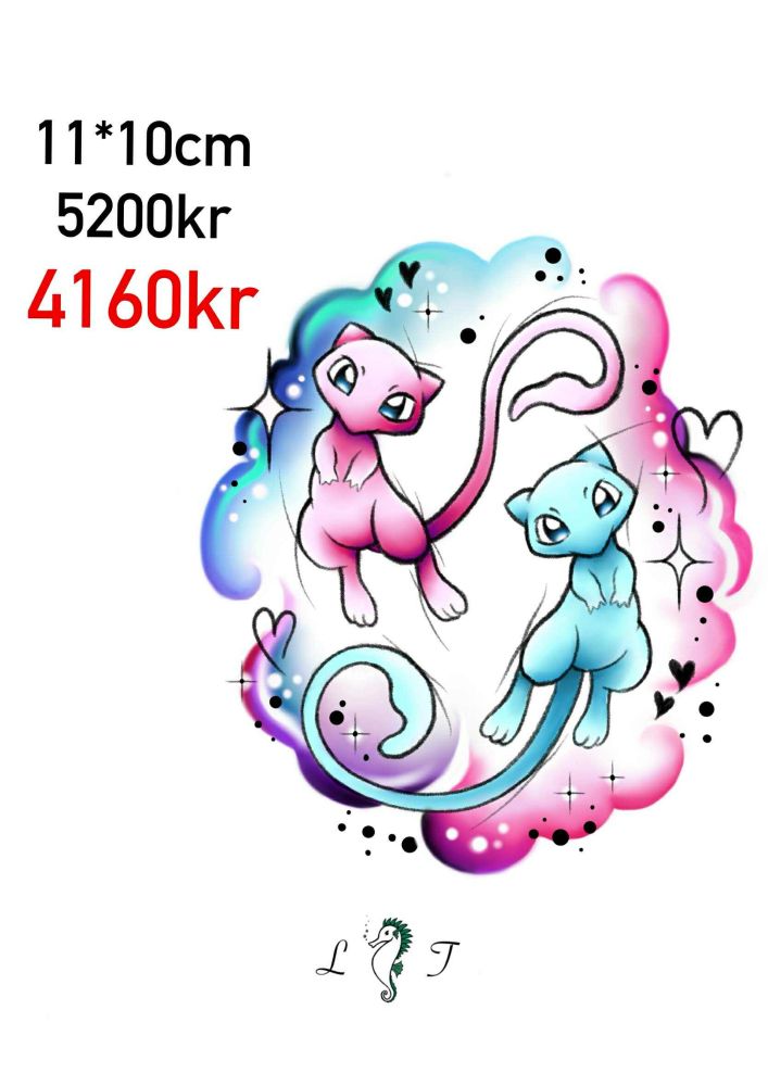Yin Yang mew med en shiny og en vanlig mew! Fullgarge watercolor.

Størrelsesforslag på 11*10 cm

Førpris på: 5200kr

Nypris: 4160kr