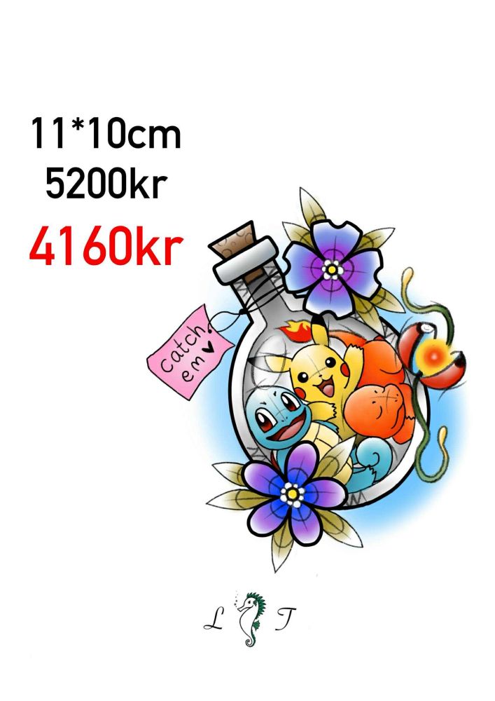 Fullfarge pokemon potion med størrelsesforslag på 11*10 cm!

Førpris: 5200kr.

Nypris: 4100kr.