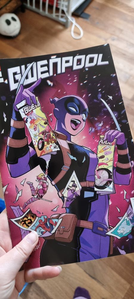 Photo of comic book
Gwenpool issue #1 cover variant
