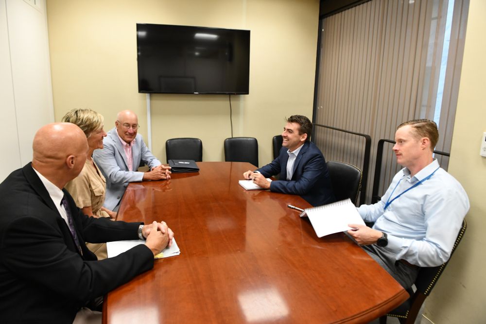 Doug Austen, Julie Claussen, and Jeff Kopaska meet with Congressional staffers.