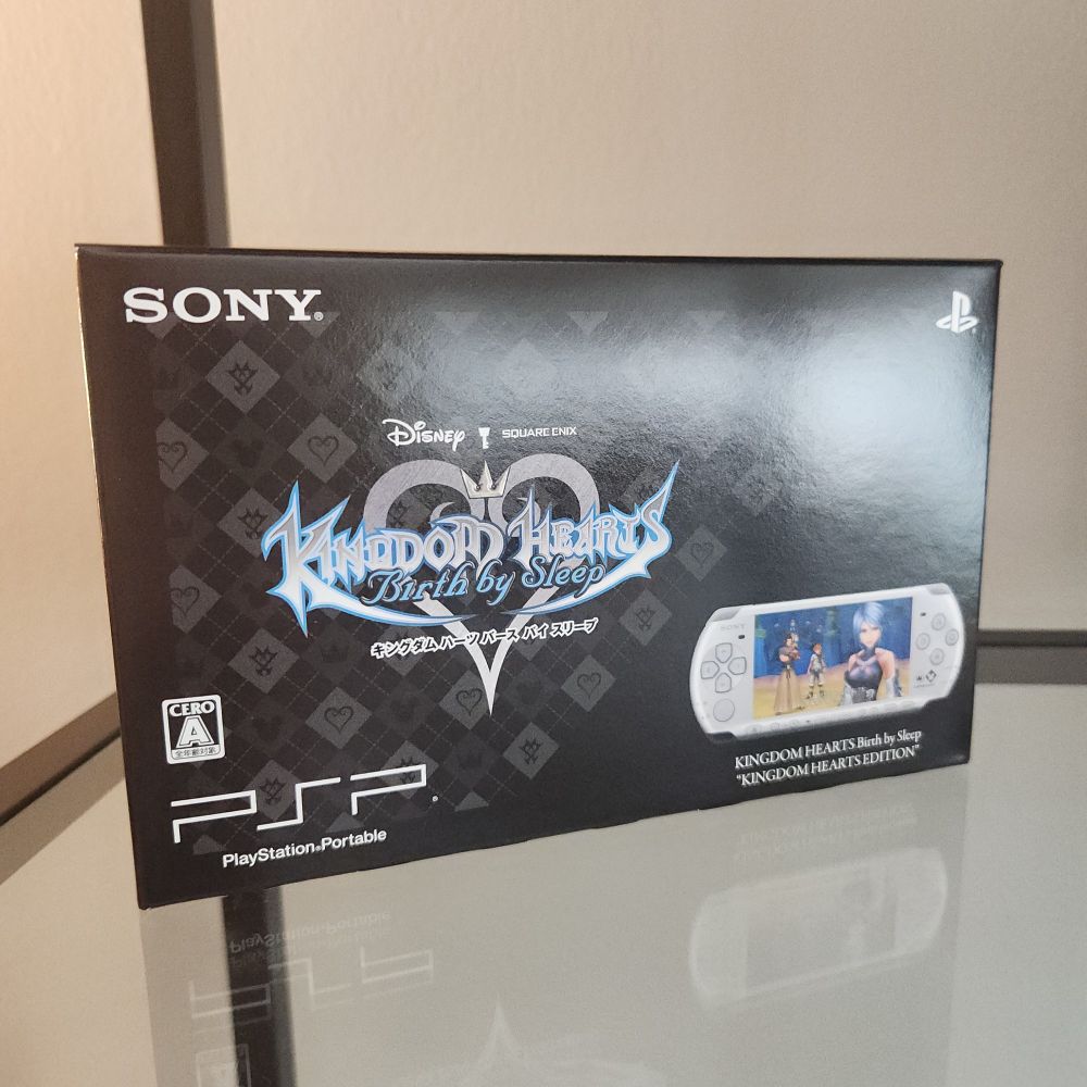 The Kingdom Hearts Birth by Sleep PSP, released exclusively in Japan.
