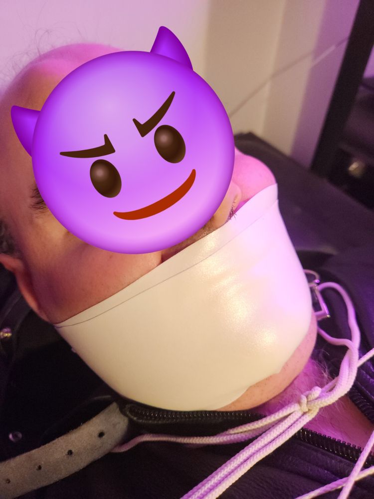 Microfoam tape gag bondage 