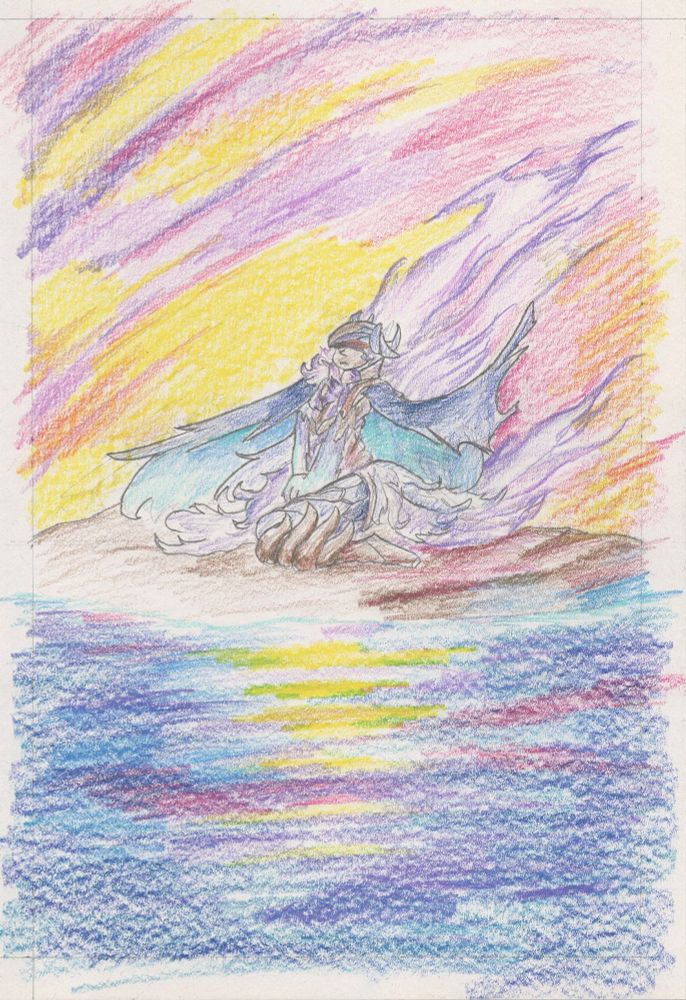 A colored pencil drawing of SDMax300's Sendag.