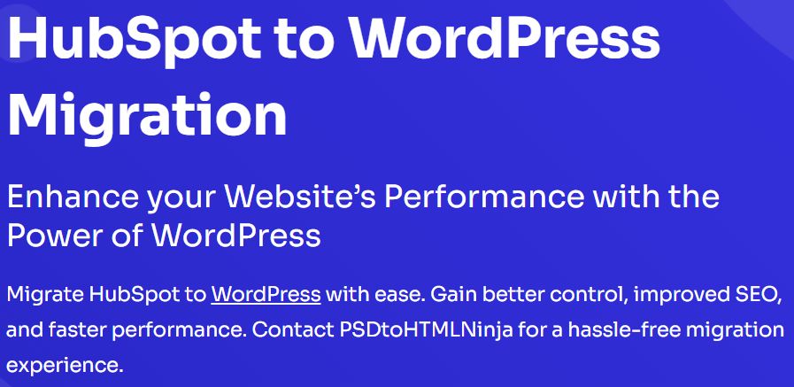 HubSpot to WordPress Migration
