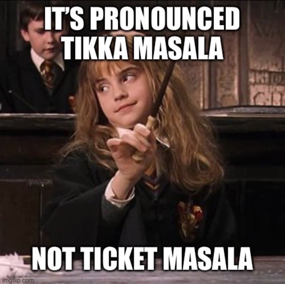 Hermione meme about pronunciation.
