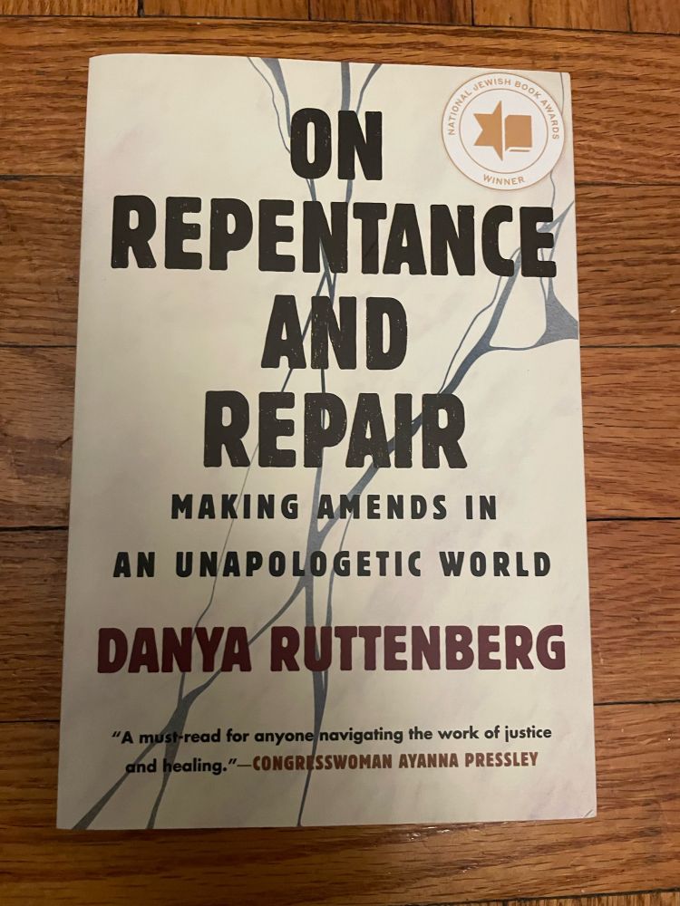 The book Repentance and Repair by Rabbi Danya Ruttenberg