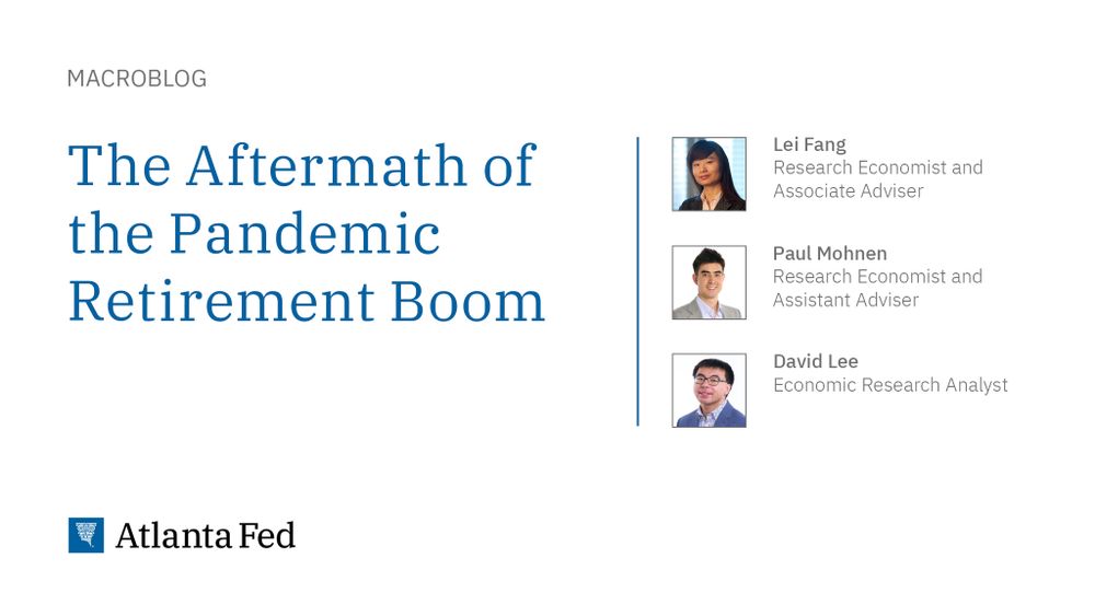 A new Policy Hub: Macroblog post examines the impact of changing retirement patterns and demographics on the labor force participation rate of older Americans.