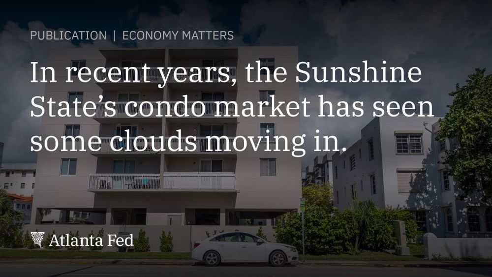 This Economy Matters article surveys factors affecting condominium affordability in South Florida.
