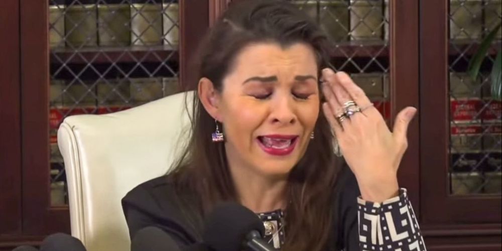 A sexual abuse victim of Jeffrey Epstein broke down in tears after President Donald Trump refused to rule out a pardon for accomplice Ghislaine Maxwell.Actress Alicia Arden spoke out about Trump's dec...