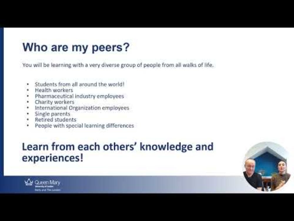 Discover Global Public Health Online at Queen Mary University