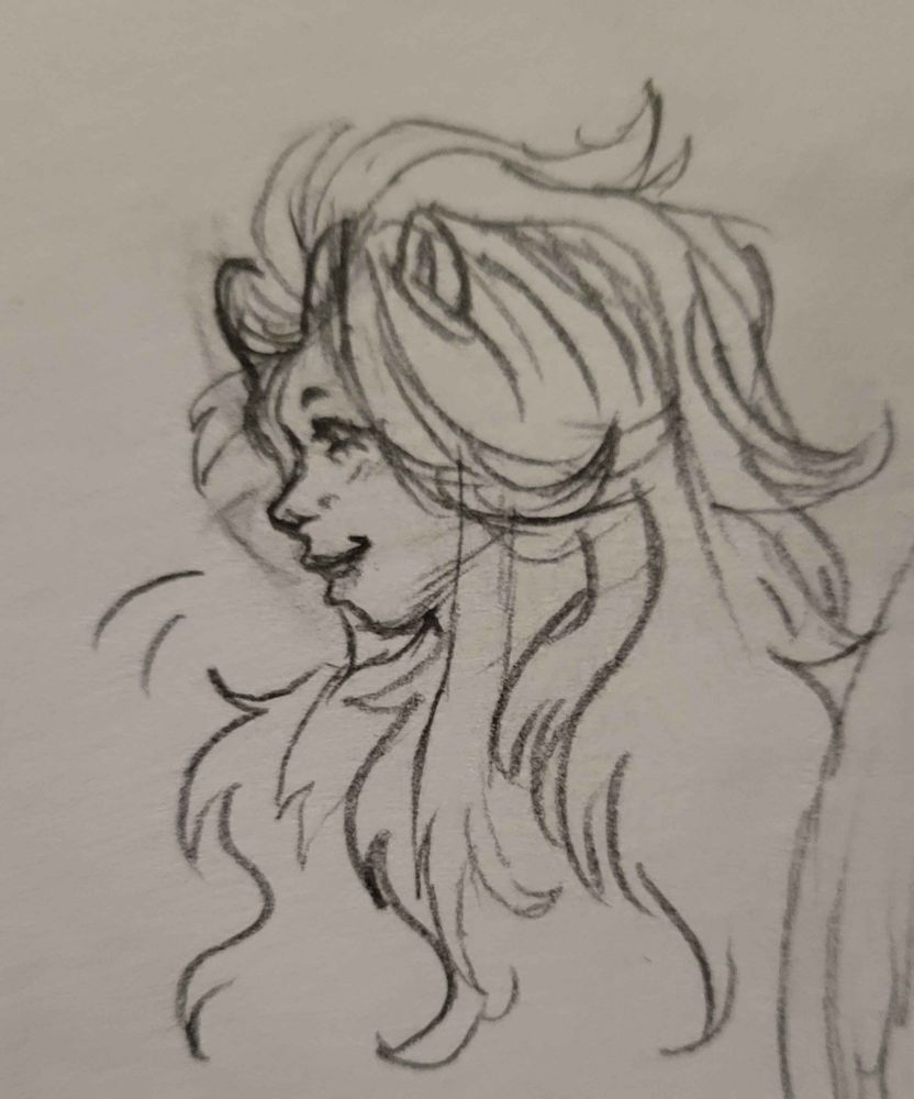 A drawing of @divvydoves oc