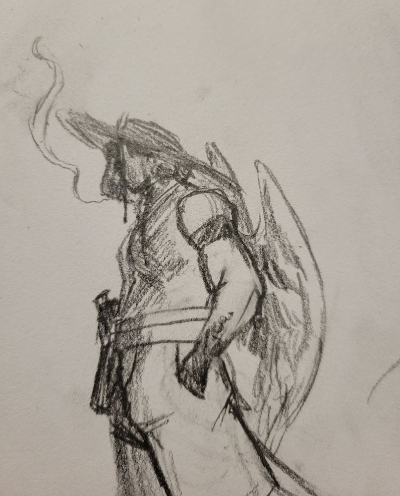 A drawing of my character Zech